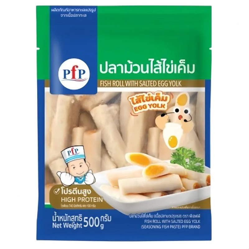 ปลาม้วนไส้ไข่เค็ม PFP 500 g